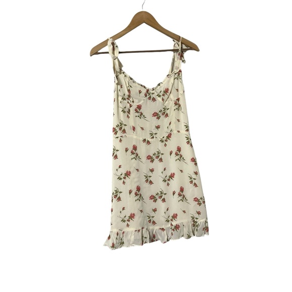 REFORMATION Christine Florence Pink Floral Mini Dress - Picture 3 of 8